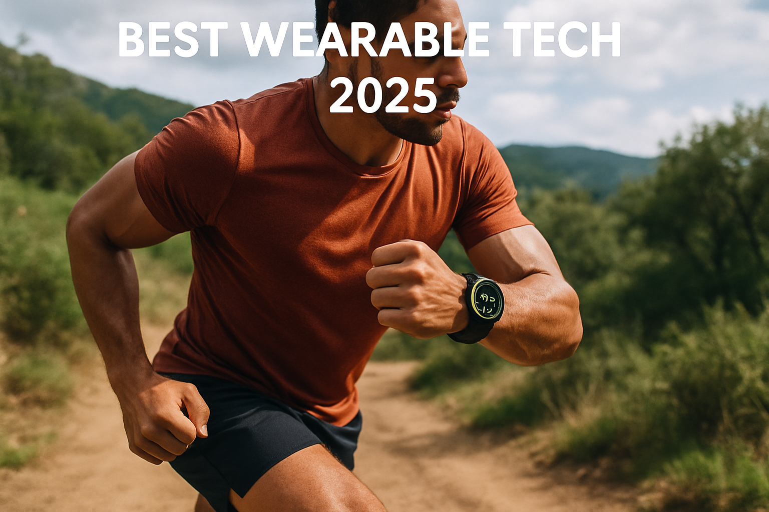 A person using the Best Wearable Tech 2025 smartwatch for a workout.